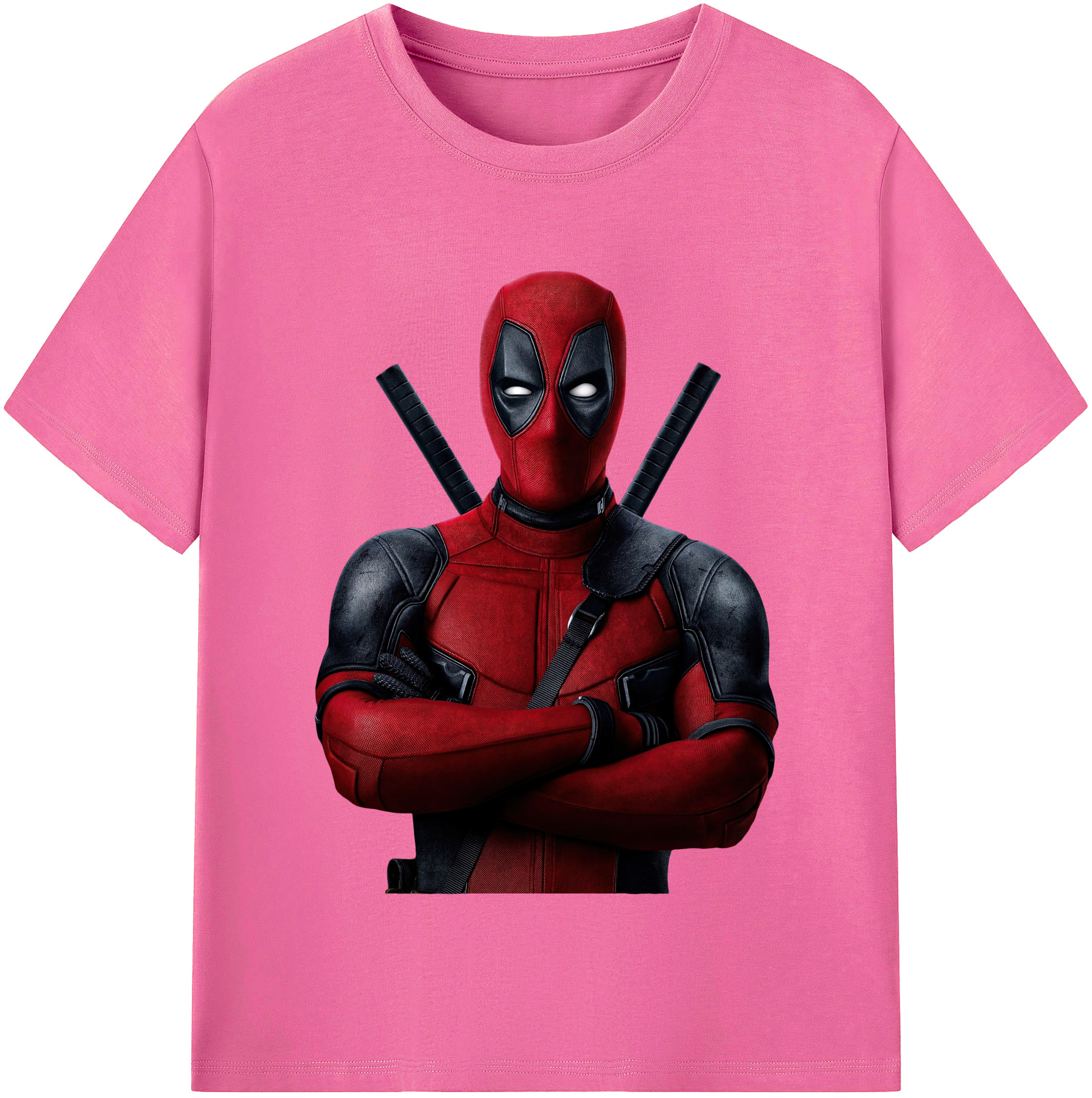 （画像用） Deadpool デッドプール レディースカジュアルプリントTシャツ（綿100％）